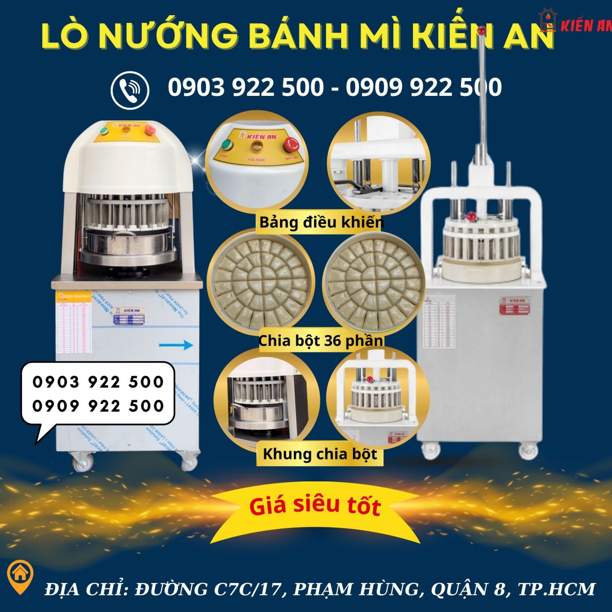 bộ dây chuyền làm bánh mì, máy chia bột tự động